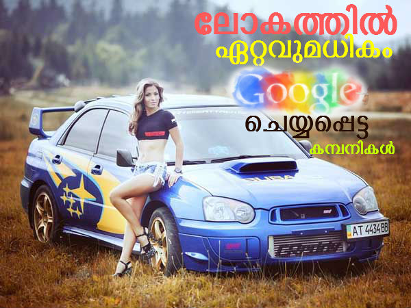 ലോകത്തില്‍ ഏറ്റവുമധികം 'ഗൂഗിള്‍' ചെയ്യപെട്ട കമ്പനികള്‍