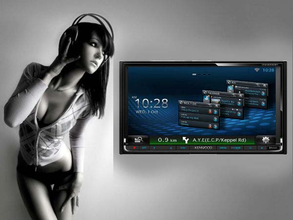 07. കെന്‍വുഡ് - DDX-4033BT - 6.1 Inch Wide Touch Panel WVGA with DVD and Bluetooth [Double DIN]