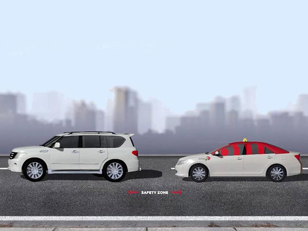 ടെയ്ല്‍ഗേറ്റിങ് തടയുന്ന ഉപകരണം ദുബൈയിലെ കാറുകളിലേക്ക്