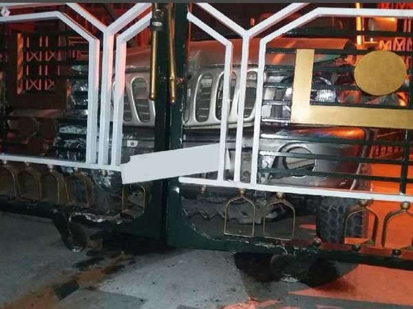 വാഗ അതിർത്തി ഗേറ്റിൽ സ്കോർപിയോ ഇടിച്ചയാൾ പിടിയിൽ