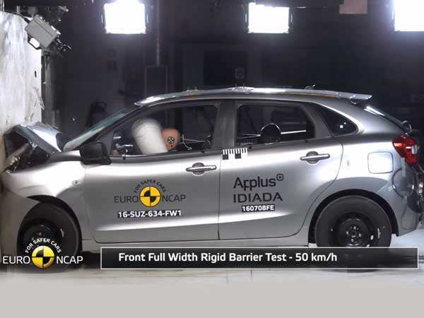 ക്രാഷ് ടെസ്റ്റിൽ മികവ്പുലർത്തി ബലെനോ