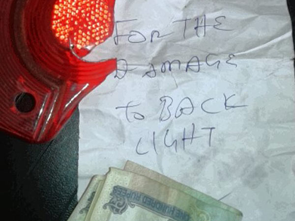 വണ്ടി ഇടിച്ച് കടന്നാലും മനുഷത്വമുണ്ടെന്നതിനുള്ള തെളിവാണിത്