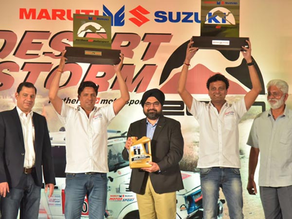 മാരുതി ഡസേർട് സ്റ്റോം വിജയികൾ സുരേഷ് റാണ, ആർ നടരാജ്...