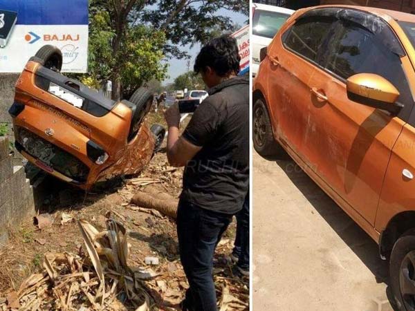 വാക്ക് പാലിച്ച് ടാറ്റ; ഇടിയിലും കരുത്ത് കാട്ടി ടിയാഗൊ ഹാച്ച്ബാക്ക്