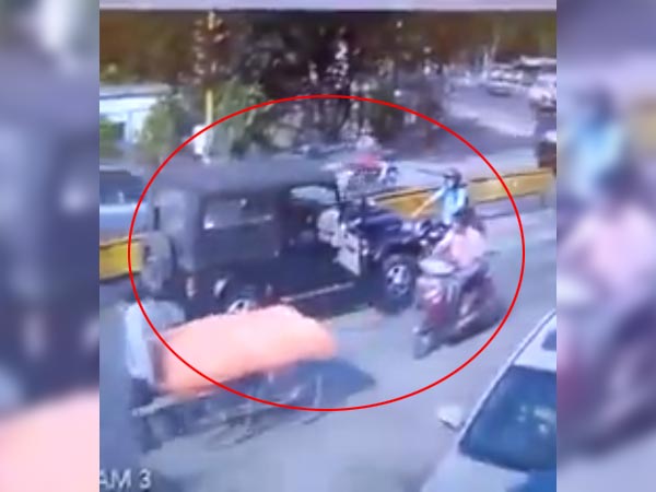 റോഡ് നിയമം തെറ്റിച്ച് ഥാര്‍ ഡ്രൈവര്‍, ധീരമായി ചോദ്യം ചെയ്ത് ബൈക്ക് യാത്രികന്‍; വീഡിയോ