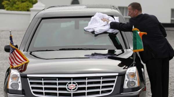 ട്രംപിന് വേണ്ടി ഏഷ്യയിലേക്ക് വിമാനം കയറിയ കാറുകള്‍; രഹസ്യ ചിത്രങ്ങള്‍ പുറത്ത്