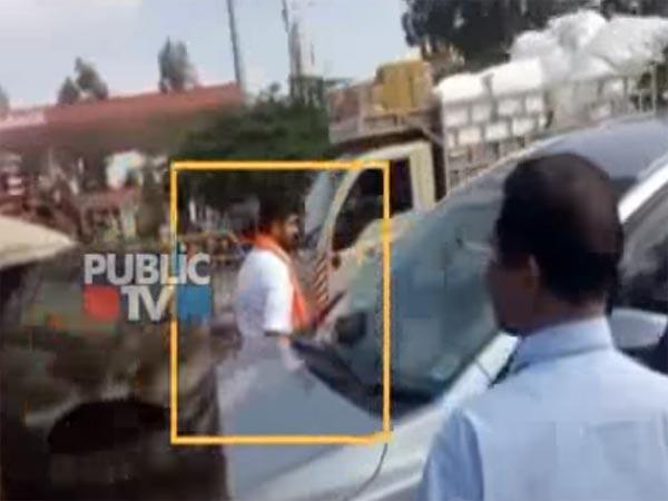 വഴിതടഞ്ഞ പൊലീസിന് നേരെ കാര്‍ ഓടിച്ച് കയറ്റി ബിജെപി ലോക്‌സഭാംഗം