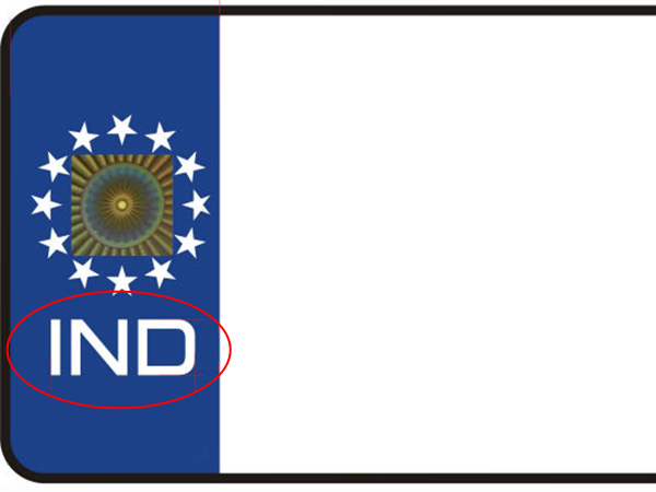വാഹന നമ്പര്‍ പ്ലേറ്റിലുള്ള IND എന്ന എഴുത്ത് അനധികൃതമോ?