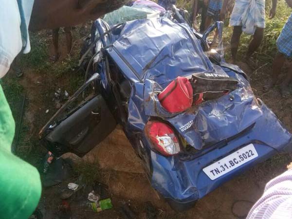 റോഡില്‍ മത്സരപ്പാച്ചില്‍; അപകടത്തില്‍ തകര്‍ന്ന് നുറുങ്ങി ആള്‍ട്ടോ കാറുകള്‍