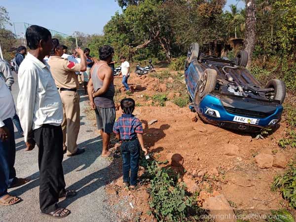 അപകടത്തില്‍ തലകീഴായി മറിഞ്ഞ് നെക്‌സോണ്‍; ടാറ്റയ്ക്ക് നന്ദി പറഞ്ഞ് ഉടമസ്ഥന്‍
