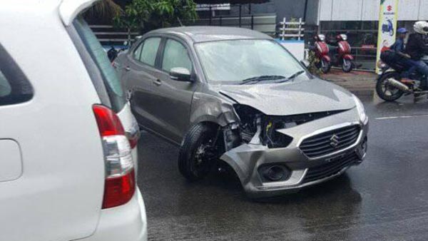 ഓട്ടോയില്‍ ഇടിച്ച് പുത്തന്‍ ഡിസൈര്‍ തകര്‍ന്നു; ഉടമയ്ക്ക് പകരം പുതിയ കാര്‍ നല്‍കുമെന്ന് ഡീലര്‍ഷിപ്പ്