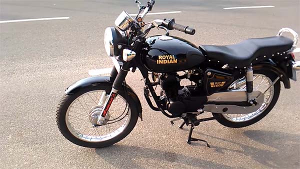 ബുള്ളറ്റിനെ അനുകരിച്ച് ഒരു 100 സിസി ബൈക്ക്; പേര് റോയല്‍ ഇന്ത്യന്‍
