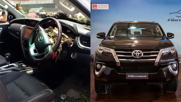 ടൊയോട്ടയുടെ സേവനത്തില്‍ അതൃപ്തി, പുത്തന്‍ ഫോര്‍ച്യൂണറില്‍ മാലിന്യം നിറച്ച് ഉടമ