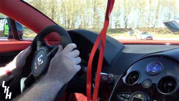 ബ്രേക്ക് ചവിട്ടാന്‍ മറന്നു, 300 കിലോമീറ്റര്‍ വേഗത്തില്‍ അടിതെറ്റി ബുഗാട്ടി വെയ്‌റോണ്‍