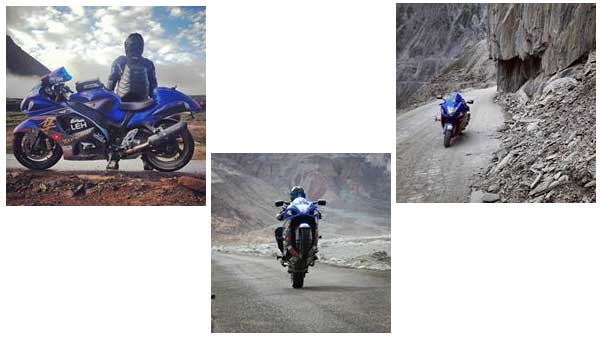 സുസുക്കി ഹയബൂസ ലഡാക്ക് കയറിയപ്പോള്‍ — വീഡിയോ