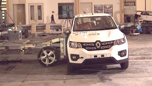 'ഇടി' പരീക്ഷയില്‍ തവിടുപൊടിയായി ഇന്ത്യന്‍ നിര്‍മ്മിത റെനോ ക്വിഡ്