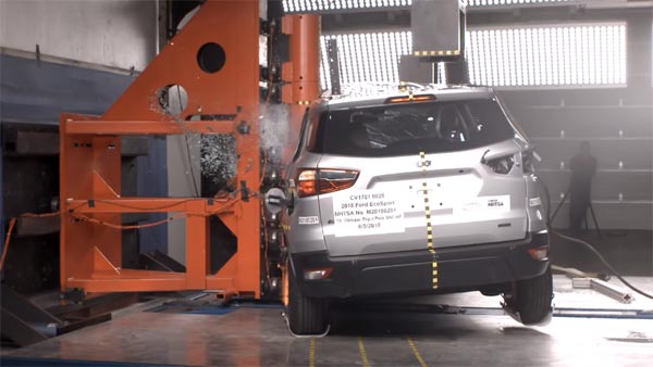 ക്രാഷ് ടെസ്റ്റില്‍ 'മറിഞ്ഞുവീണ്' ഫോര്‍ഡ് ഇക്കോസ്‌പോര്‍ട്, അമ്പരപ്പ് മാറാതെ കാര്‍ ലോകം