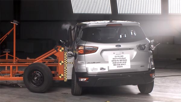 ക്രാഷ് ടെസ്റ്റില്‍ 'മറിഞ്ഞുവീണ്' ഫോര്‍ഡ് ഇക്കോസ്‌പോര്‍ട്, അമ്പരപ്പ് മാറാതെ കാര്‍ ലോകം