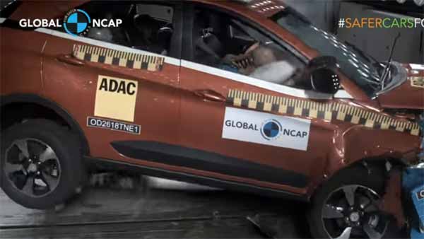 വെറുംവാക്കല്ല സുരക്ഷ, ക്രാഷ് ടെസ്റ്റില്‍ തലയുയര്‍ത്തി ടാറ്റ നെക്‌സോണ്‍