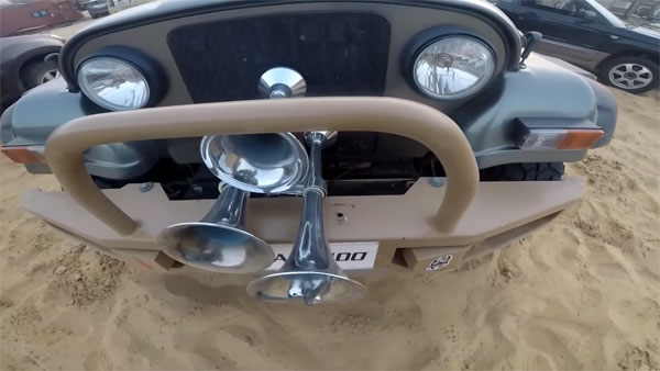 ഒരുലക്ഷത്തിന്റെ ട്രെയിന്‍ ഹോണ്‍ ഘടിപ്പിച്ച് ഥാര്‍ ഉടമ