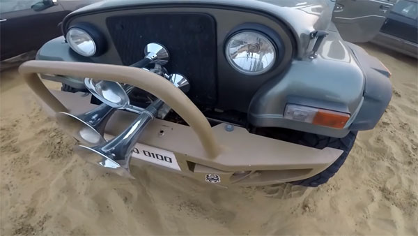 ഒരുലക്ഷത്തിന്റെ ട്രെയിന്‍ ഹോണ്‍ ഘടിപ്പിച്ച് ഥാര്‍ ഉടമ