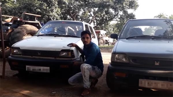 മഹീന്ദ്ര ഥാറാവാന്‍ ശ്രമിച്ച മാരുതി 800 — വീഡിയോ