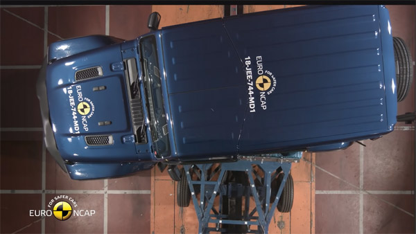 ജീപ്പിന് ഇതെന്തു പറ്റി? ക്രാഷ് ടെസ്റ്റില്‍ പരാജയപ്പെട്ട് പുത്തന്‍ റാംഗ്ലര്‍