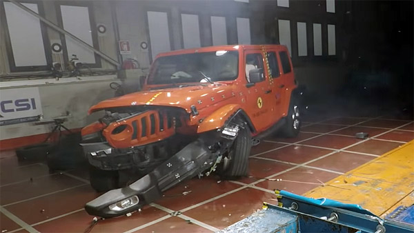 ജീപ്പിന് ഇതെന്തു പറ്റി? ക്രാഷ് ടെസ്റ്റില്‍ പരാജയപ്പെട്ട് പുത്തന്‍ റാംഗ്ലര്‍