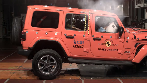 ജീപ്പിന് ഇതെന്തു പറ്റി? ക്രാഷ് ടെസ്റ്റില്‍ പരാജയപ്പെട്ട് പുത്തന്‍ റാംഗ്ലര്‍