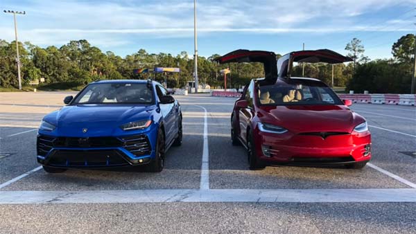 ലംബോര്‍ഗിനിയും ടെസ്‌ലയും മത്സരിച്ചാല്‍ — ആരു ജയിക്കും?