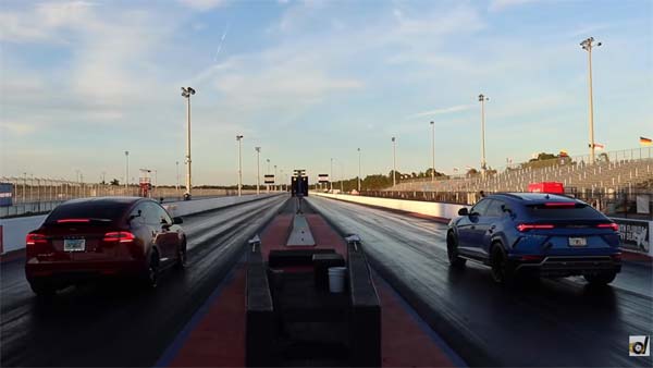 ലംബോര്‍ഗിനിയും ടെസ്‌ലയും മത്സരിച്ചാല്‍ — ആരു ജയിക്കും?