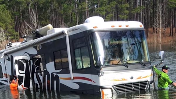 റിവേഴ്സ് ഗിയറിട്ടത് പട്ടി, വെള്ളത്തിലായത് വണ്ടി — വീഡിയോ വൈറൽ