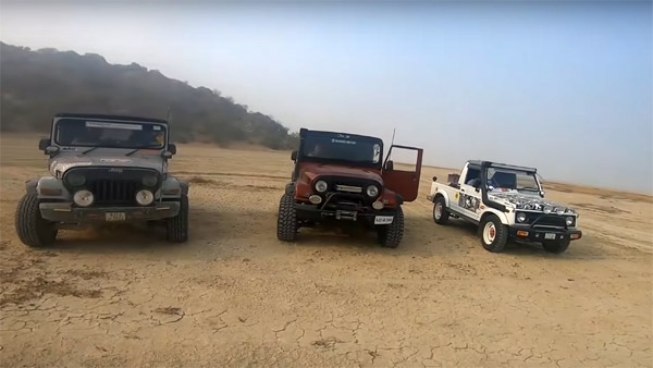 മഹീന്ദ്ര ഥാറും മാരുതി ജിപ്സിയും ഏറ്റുമുട്ടിയപ്പോൾ — വീഡിയോ