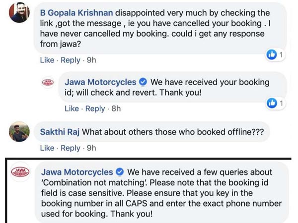 മാസങ്ങളായുള്ള കാത്തിരിപ്പ് അസഹനീയം; ജാവ ഉപഭോക്താക്കള്‍ ബുക്കിങ്ങുകള്‍ റദ്ദാക്കുന്നു