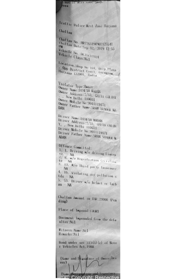 വാഹനത്തിന്റെ പകുതി തുക പിഴയടച്ച് ഉടമസ്ഥർ