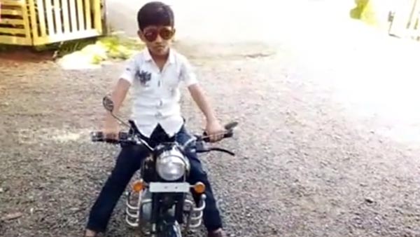 മകനു വേണ്ടി മിനി ഇലക്ട്രിക്ക് ബുള്ളറ്റ് നിർമ്മിച്ച് അച്ചൻ; വീഡിയോ വൈറൽ