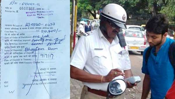 ലക്ഷങ്ങളും കടന്ന് ട്രാഫിക്ക് നിയമ ലംഘന പിഴ