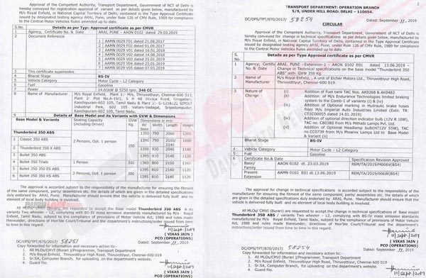 തണ്ടർബേർഡിന്റെ ബേസ് പതിപ്പ് വിപണിയിലെത്തിക്കാൻ റോയൽ എൻഫീൽഡ്