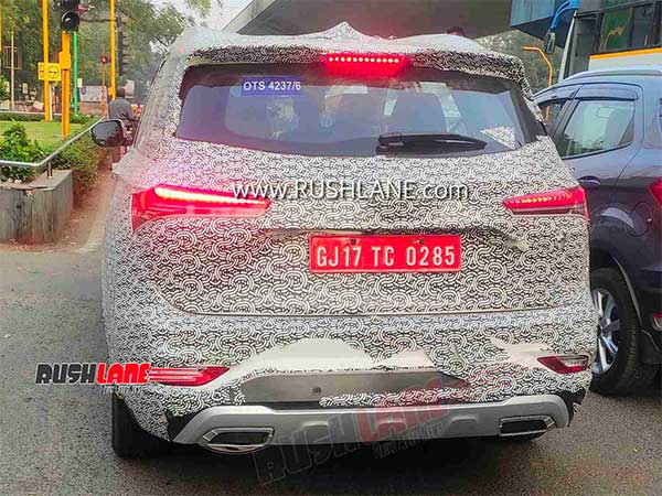 എംജി ഹെക്ടർ ഏഴ് സീറ്ററിന്റെ സ്പൈ ചിത്രങ്ങൾ പുറത്ത്