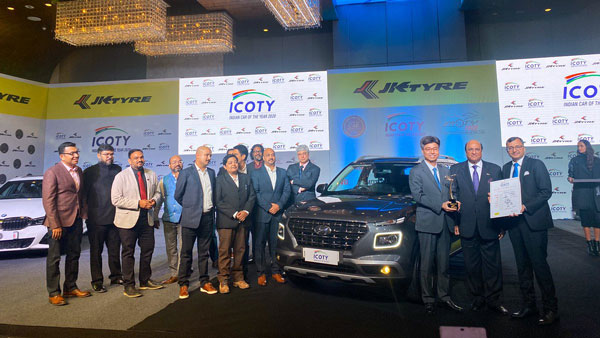 2020 ഇന്ത്യൻ കാർ ഓഫ് ദി ഇയർ പുരസ്കാരം നേടി ഹ്യുണ്ടായി വെന്യു