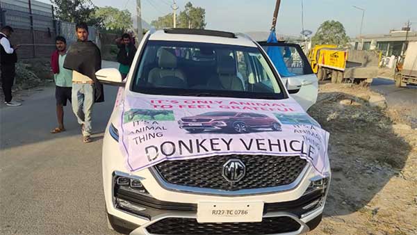 ഹെക്ടര്‍ കഴുത വണ്ടി; ഉടമയുടെ പ്രതിഷേധത്തിന് പ്രതികരണവുമായി എംജി