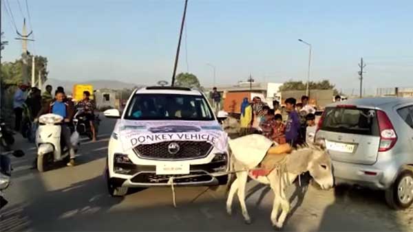 ഹെക്ടര്‍ കഴുത വണ്ടി; ഉടമയുടെ പ്രതിഷേധത്തിന് പ്രതികരണവുമായി എംജി