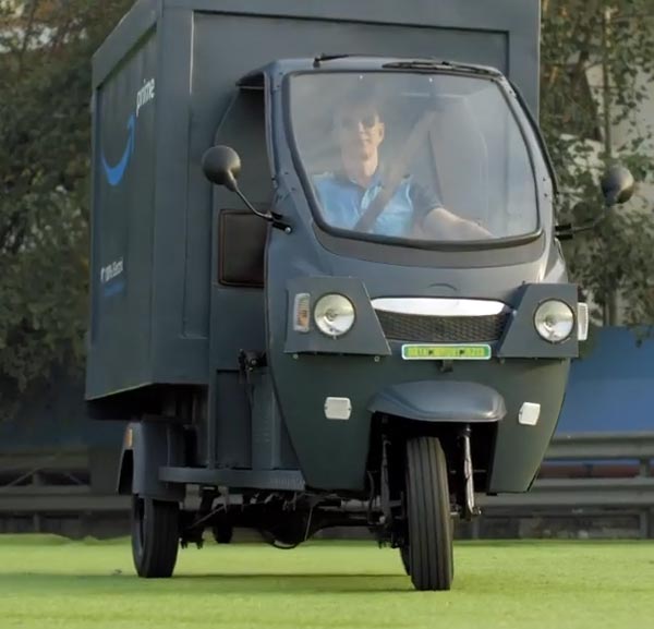 ഇന്ത്യയില്‍ ഡെലിവറിക്കായി ഇലക്ട്രിക്ക് ഓട്ടോ; വീഡിയോ പുറത്തുവിട്ട് ആമസോണ്‍