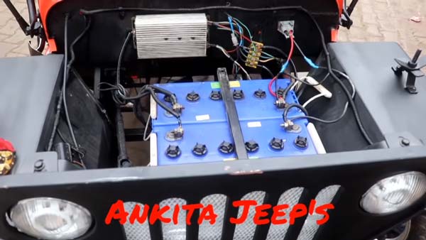 കുട്ടികൾക്കായി ഒരു മിനി ഇലക്ട്രിക് ജീപ്പ്; വീഡിയോ