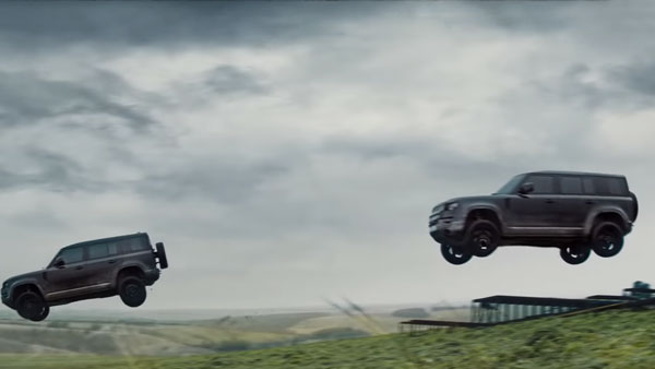 ജെയിംസ് ബോണ്ട് ചിത്രത്തിൽ സ്റ്റണ്ടുകൾ കാഴ്ച്ചവെച്ച് ലാൻഡ് റോവർ ഡിഫെൻഡർ; വീഡിയോ