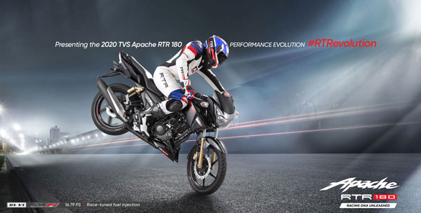 ബിഎസ്-VI അപ്പാച്ചെ RTR 180 ഉടൻ വിപണിയിലേക്ക്, വില 1.01 ലക്ഷം