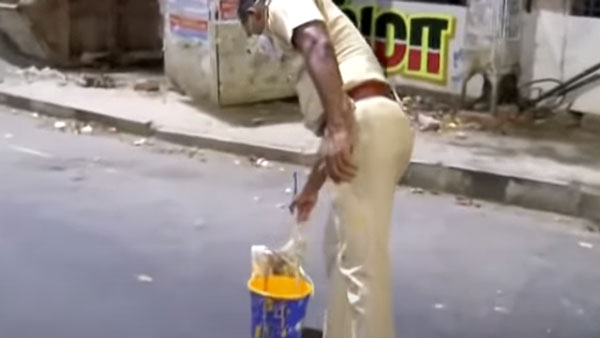 റോഡുകളിൽ നിന്ന് ജനങ്ങളെ അകറ്റി നിർത്താൻ പുതുവഴികളുമായി തമിഴ്നാട് പൊലീസ്