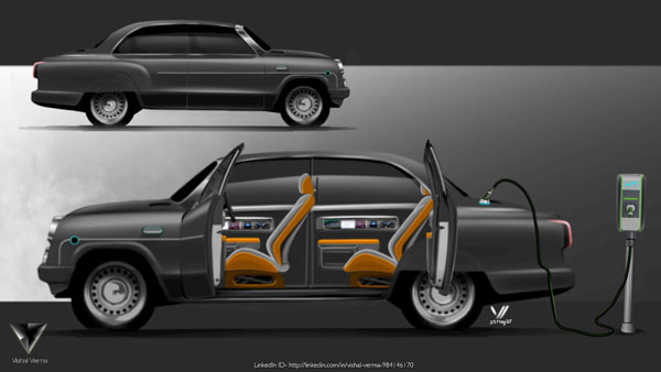 ഐതിഹാസിക അംബാസഡർ മോഡലിന് ഒരു ഇലക്ട്രിക് കൺസെപ്റ്റ്