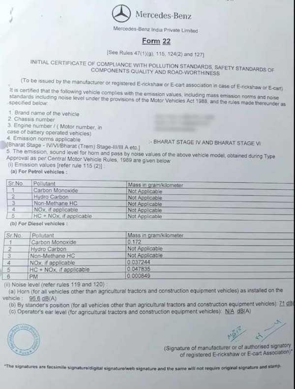 ബിഎസ് VI കുരുക്കില്‍ കുടുങ്ങി മലയാളി; മെര്‍സിഡീസ് GLE രജിസ്റ്റര്‍ ചെയ്യാന്‍ സാധിക്കില്ലെന്ന് ആര്‍ടിഒ