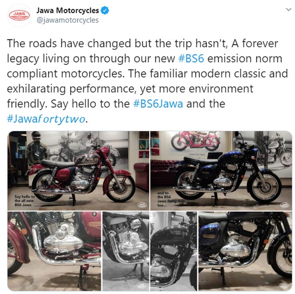 ബിഎസ് VI ജാവ, ജാവ 42 മോഡലുകള്‍ ഡീലര്‍ഷിപ്പുകളില്‍ എത്തി; ചിത്രങ്ങള്‍ കാണാം